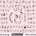 see more listings in the Procreate stamp brushes section