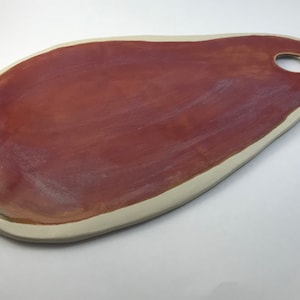 Glazed Pear Ceramic Cheese Serving Board