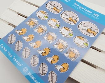 KAKI CHAN the boy Oyster "Sea You Later zZZ" Kiss-Cut Vinyl Sticker Sheet