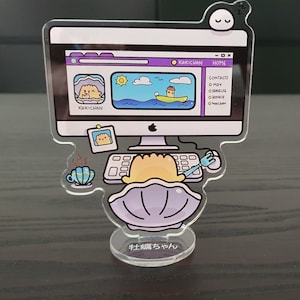 KAKICHAN the Oyster using the Computer Acrylic Stand Figure image 1