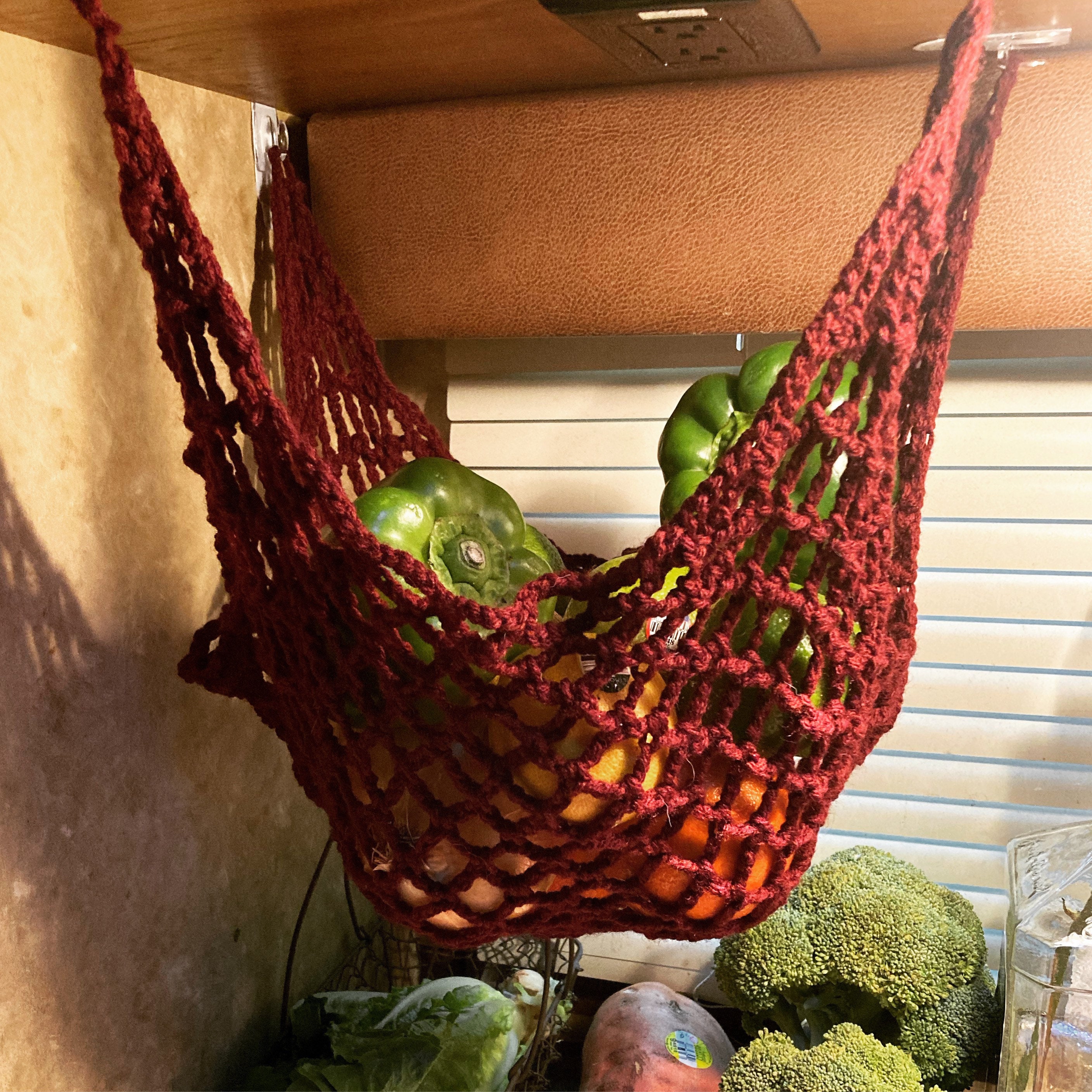 Crocheted Fruit and Veggie Hammock Etsy
