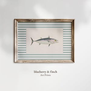 Fisch Kunstdruck Kinderzimmer Maritim Wandkunst Dinner vintage Kunst Illustration