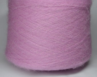 KidSilk Kid Mohair with silk 70/30 italian luxury yarns on cone for hand or machine knitting 100g cone pink color