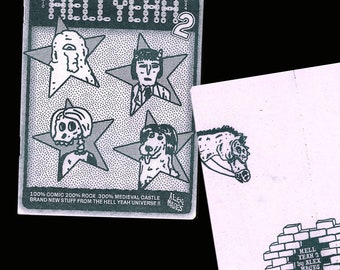 HELL YEAH 2 Comic Zine - Risographie hunter green Artzine