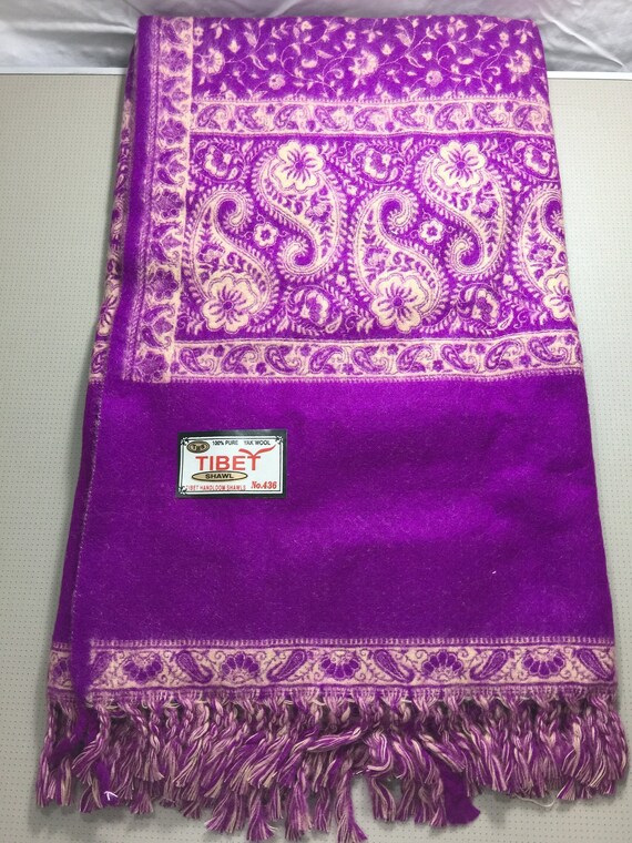 Yak wool shawl//scarf//Tibetan shawl