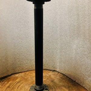 Industrial Black Iron Table Legs: Steampunk Furniture (Set of 4)