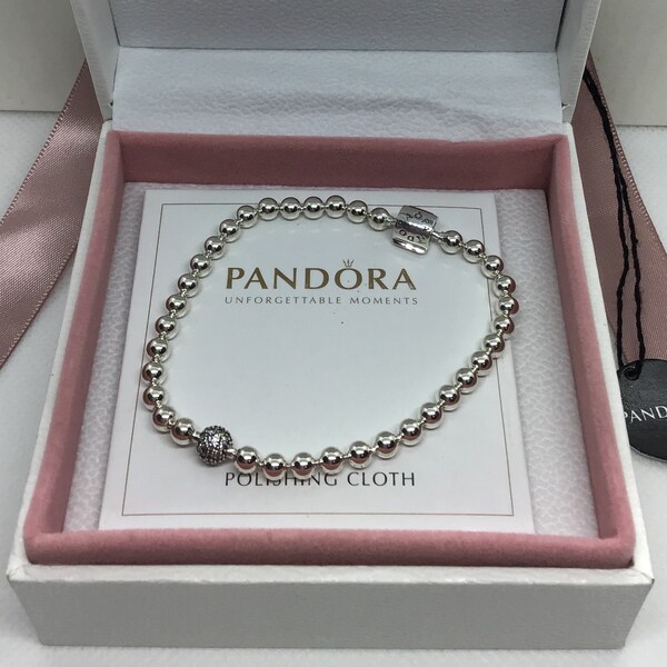 Pandora & Pavé Bracelet 19cm FREE GIFT BOX