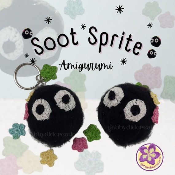 Soot Sprite Amigurumi Dust Sprite Dust Ball Plushy Etsy