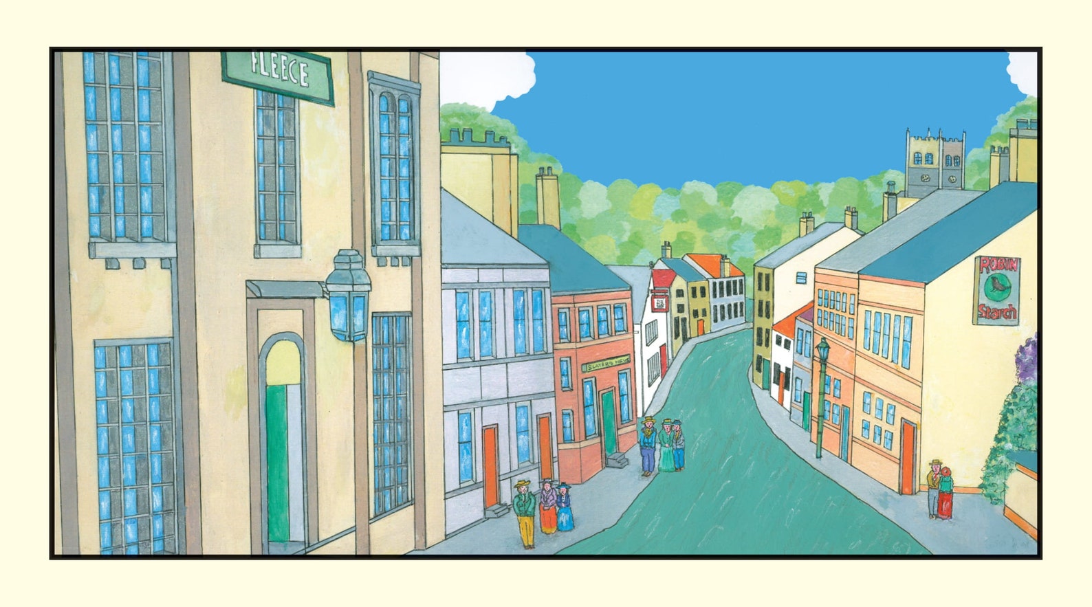 BINGLEY Old Main Street 1895 Mixed Media Art Print by Jack Etsy