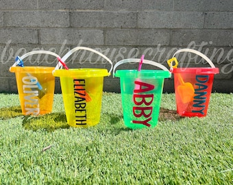 Personalized Beach Bucket 7in! Personalized Sand Pail