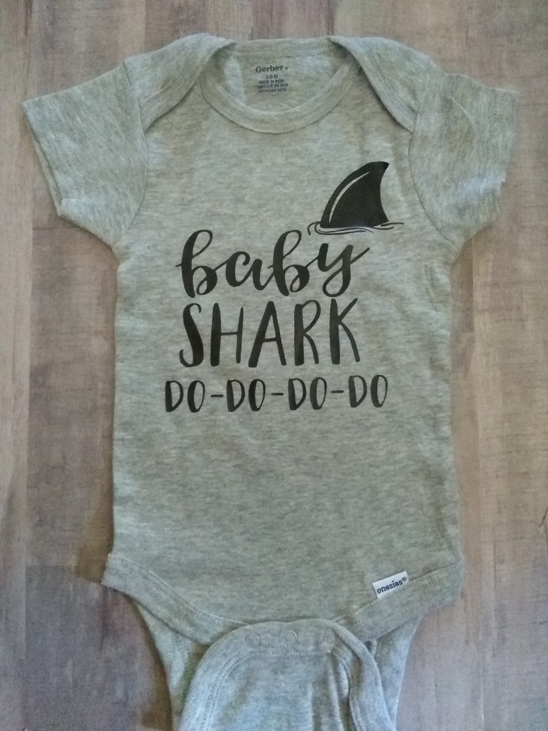 Baby Shark Bodysuit Pink Baby Shark Blue Baby Shark Baby Etsy