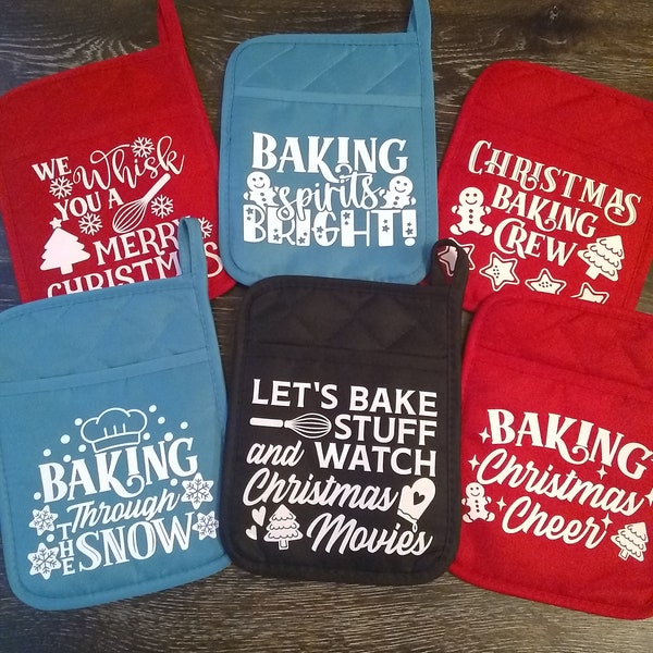 Christmas Pot Holders - Etsy