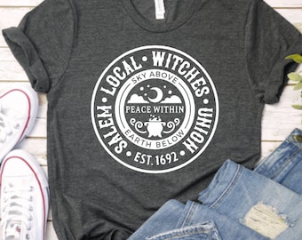 Salem local witches union shirt! Local witches union shirt! Halloween shirt! Salem local witches union Halloween shirt! Salem Witch Shirt!