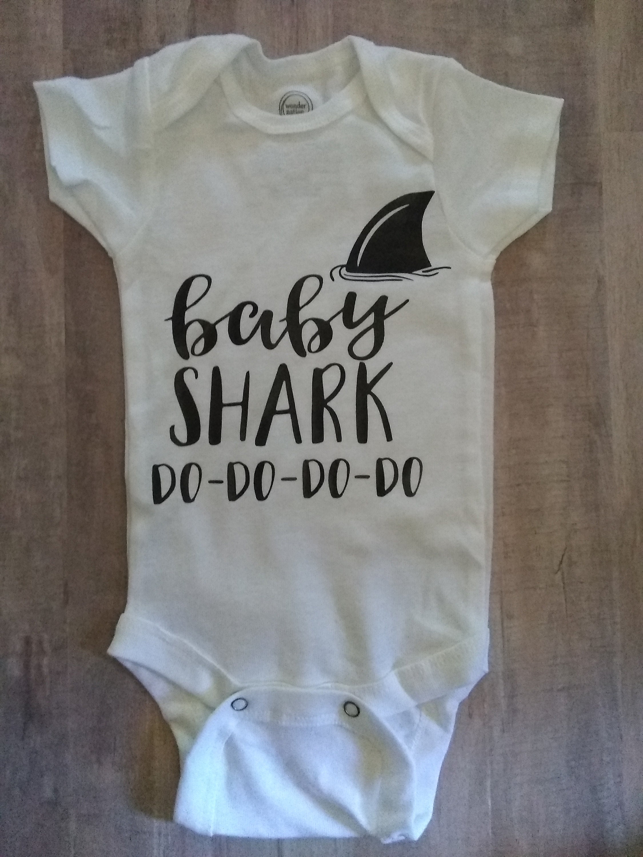 Baby Shark Bodysuit Pink Baby Shark Blue Baby Shark Baby Etsy