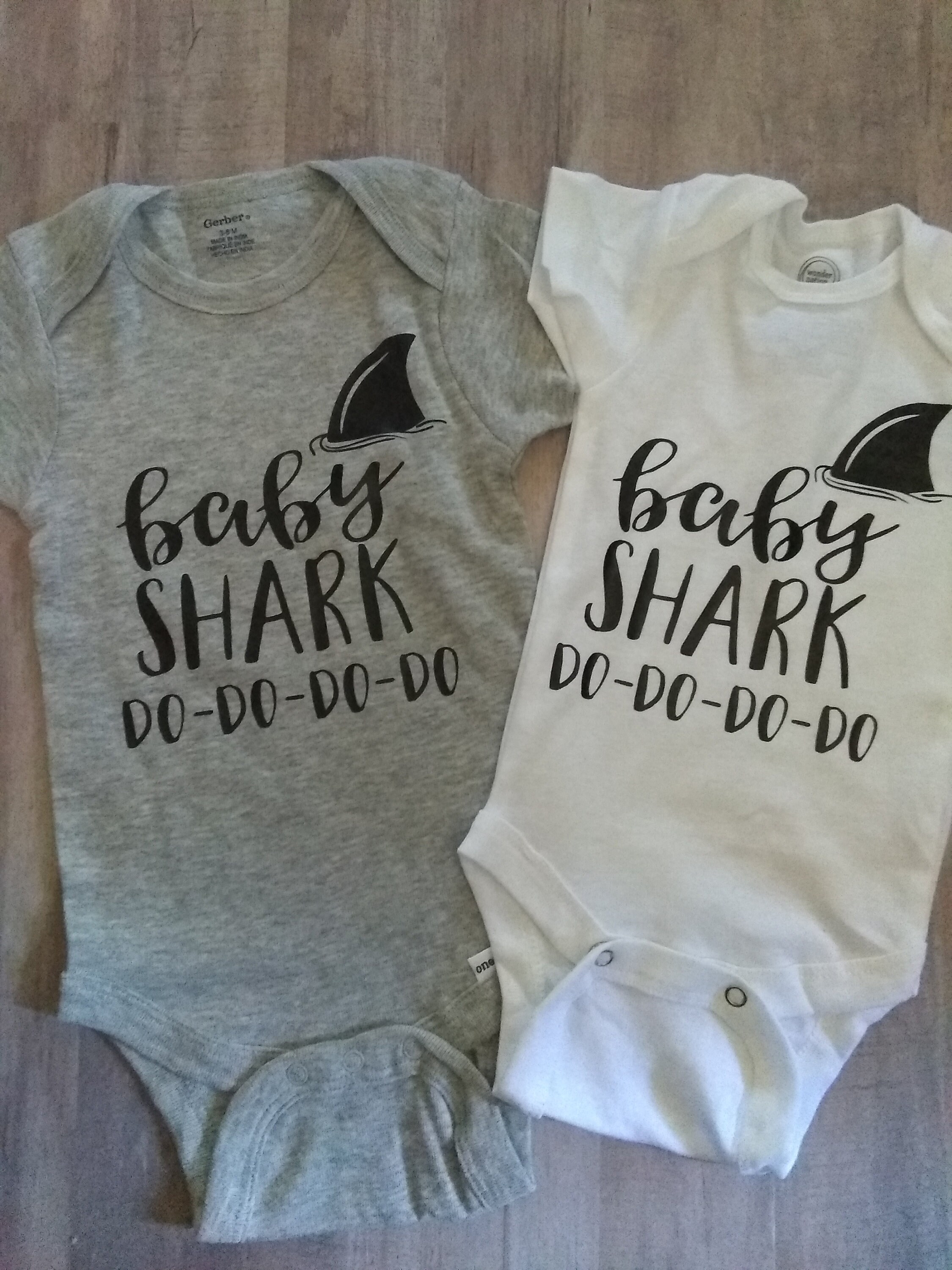 Baby Shark Bodysuit Pink Baby Shark Blue Baby Shark Baby Etsy