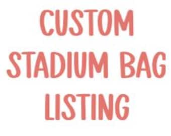 Bolsa de estadio personalizada / Bolsa de concierto personalizada / Bolsa cruzada personalizada /