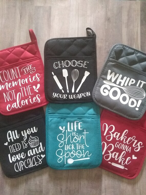 Pot holder Pot holders with sayings Bakers gonna bake Whip