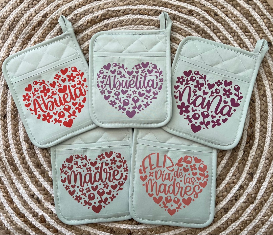 Mother's Day Potholder Mother's Day Oven Mitt Dia De Etsy