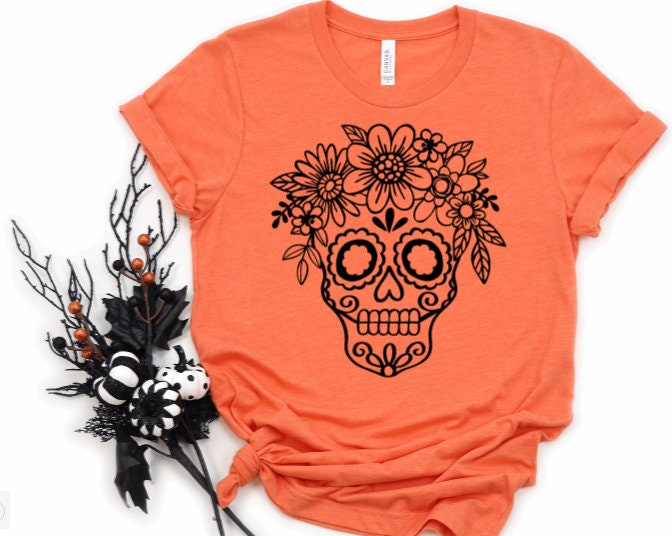 Day of the Dead Shirt Dia De Los Muertos Shirt Sugar Skull | Etsy