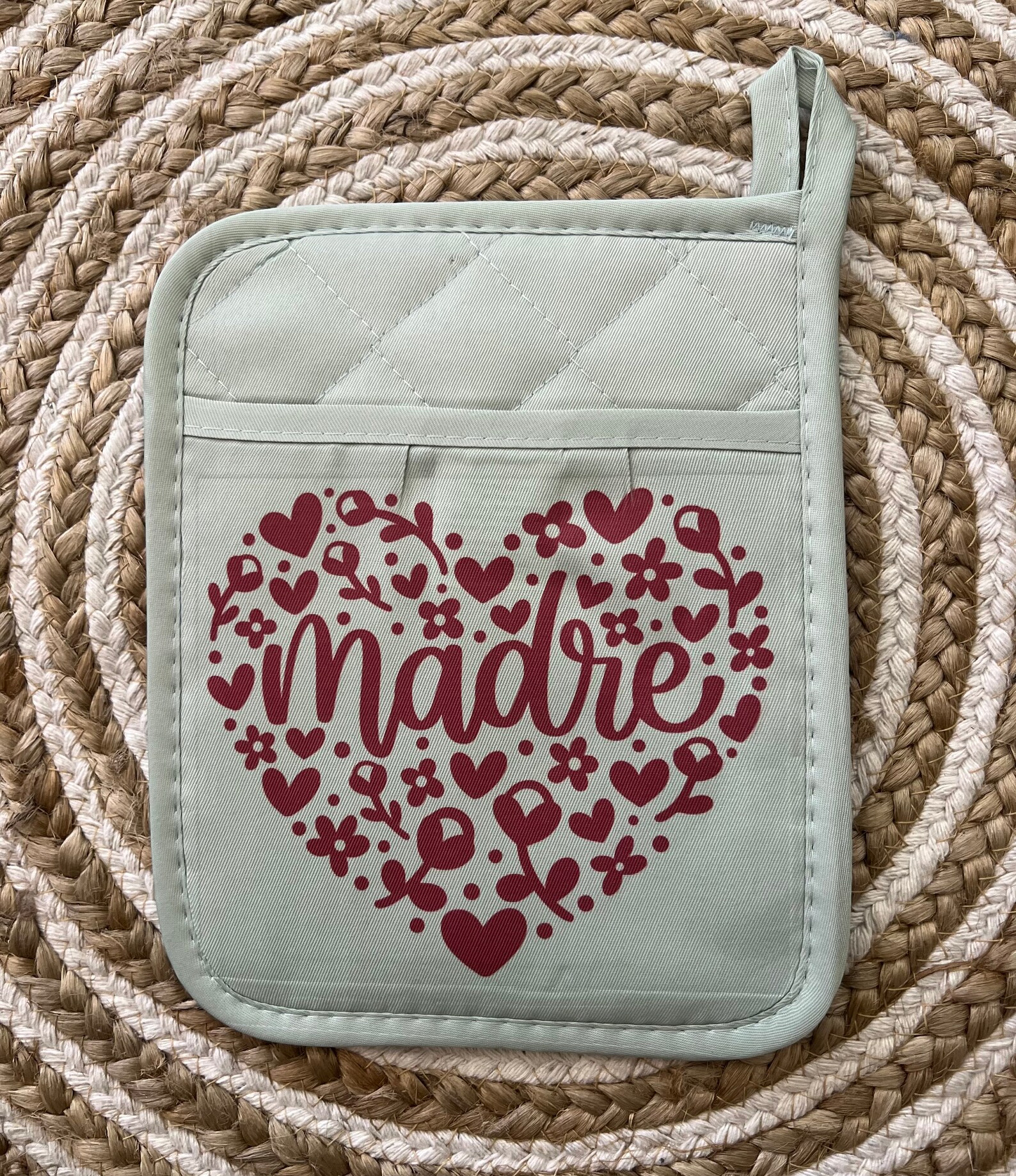 Mother's Day Potholder Mother's Day Oven Mitt Dia De Etsy