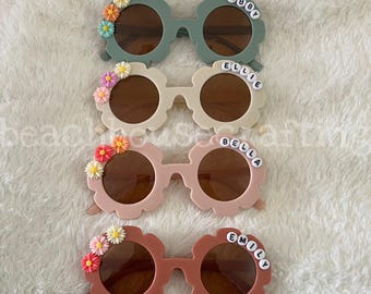 Personalized Kids Sunglasses | Personalized Flower Sunglasses | Easter Gift | Kids Gift | Custom Sunglasses | Kids Birthday Favors | Flower