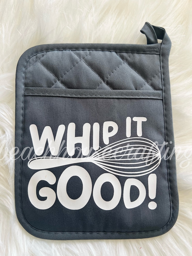 Potholder Pot holders with sayings Bakers gonna bake Whip image 6