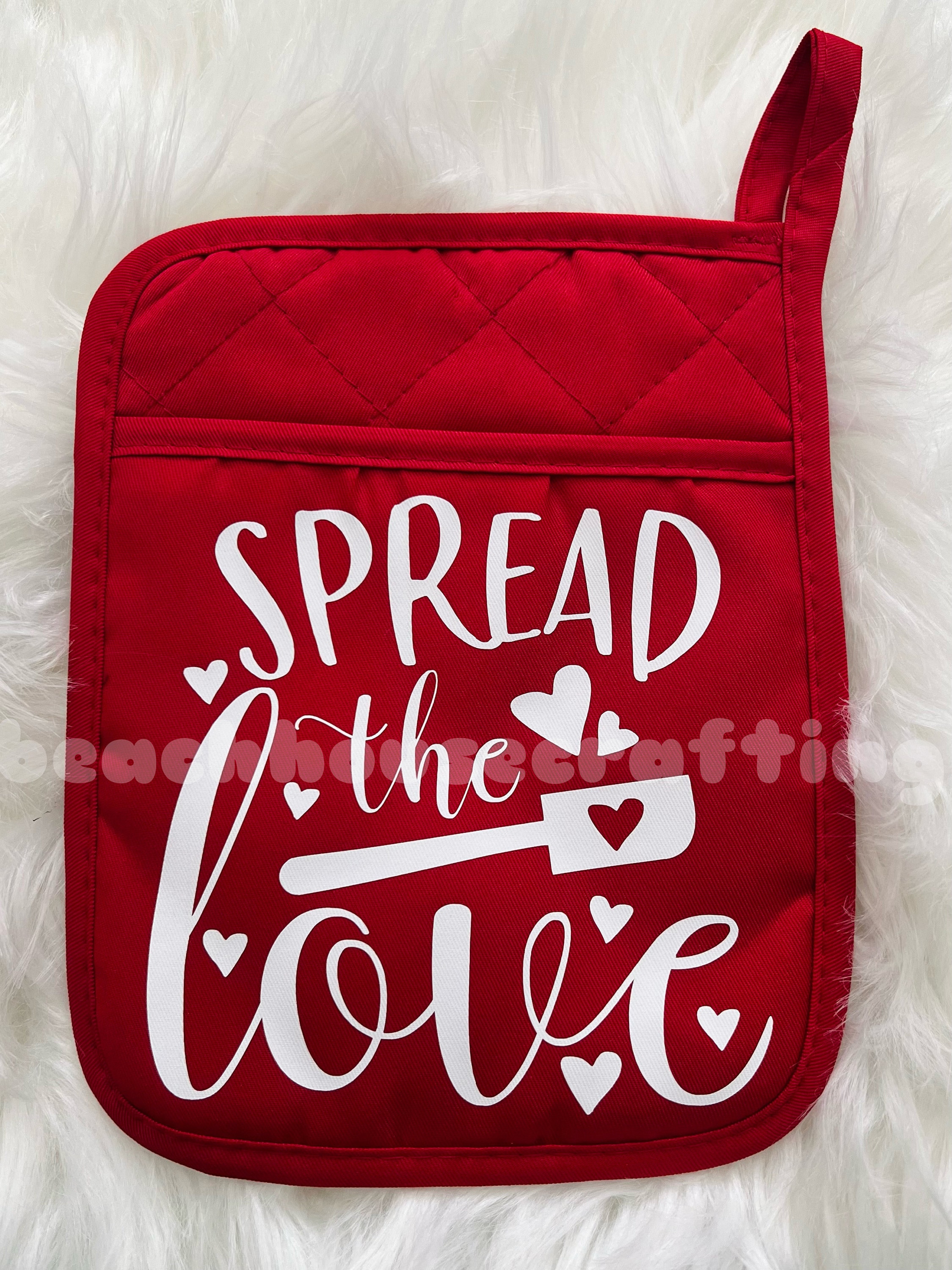 Love Potholders Valentine's Day Potholders Mother's Etsy