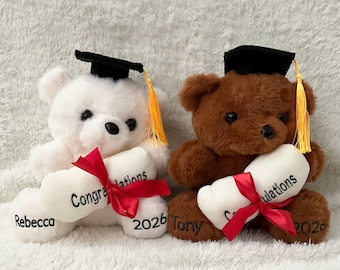 Personalized Graduation Bear | 8" Personalized Graduation Bear | Personalized Graduation Bear Plush | Graduation Gift | Custom 2025 Bear