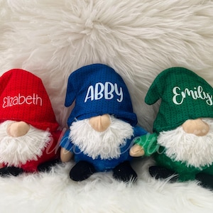 Personalized Christmas gnome! Personalized Christmas gnome plush! Personalized Christmas plush! Christmas gnome! Personalized Christmas gift