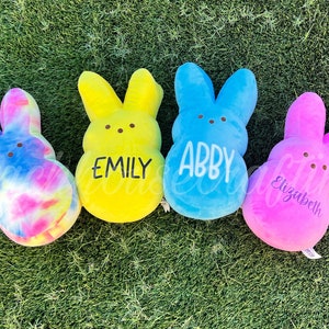 Personalized 15in Easter Peep Plush! Easter Peep Plush! Easter Bunny Plush! Personalized Easter Bunny Plush! Easter Basket Plush! 15in Peeps