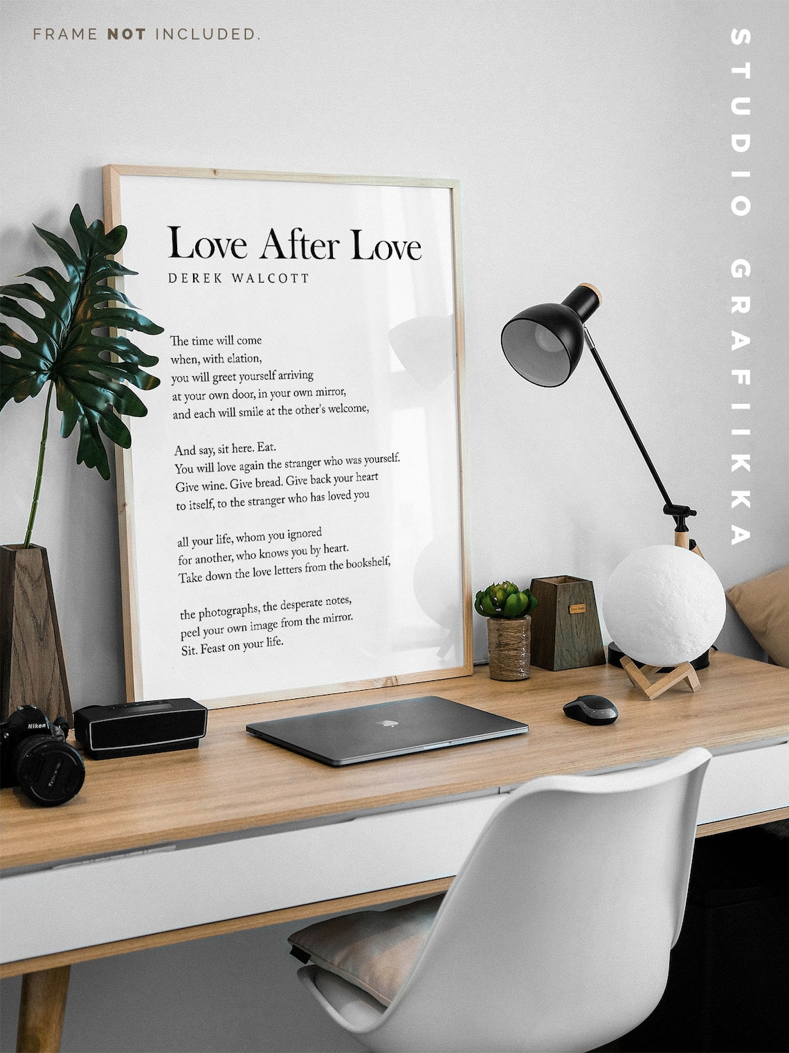 Love After Love Derek Walcott Poem Unframed Print Etsy
