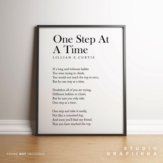 One Step At A Time {Poster} One Step At A Time {Poster}