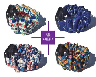 Scrunchie watch band - sweat-free, comfy watch band - made with  premium Liberty cotton
