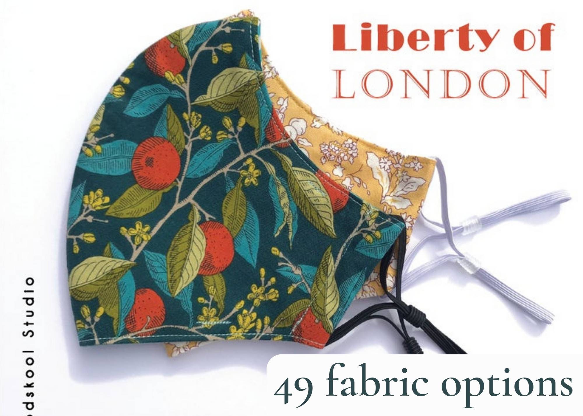 Liberty face mask, 3ply OR 4ply with nose wire, filter pocket and adj…
