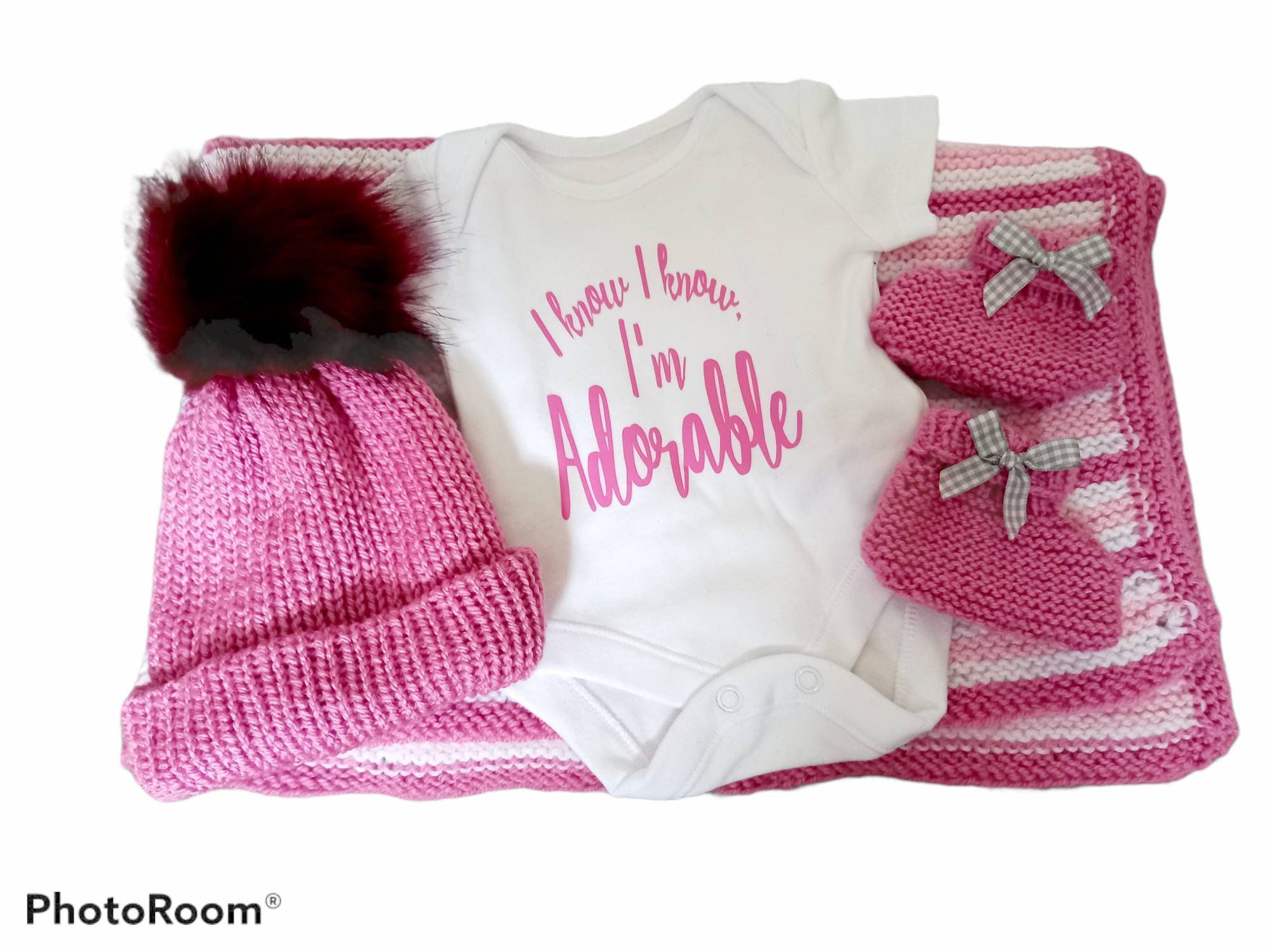 Handmade baby blanket giftset Etsy