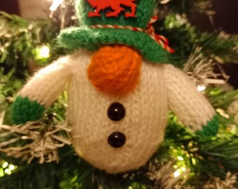 Welsh knitted Christmas gonk