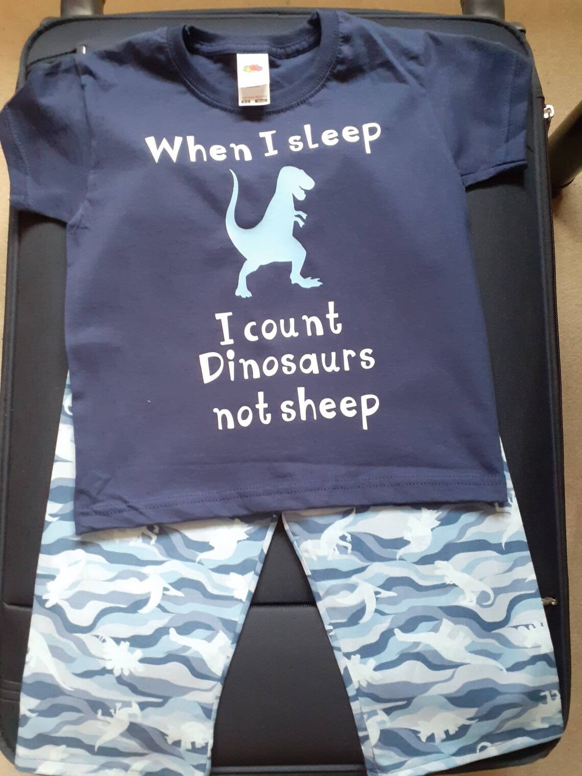 Handgemachter Dinosaurier Pyjama Alter 2-3 | Etsy