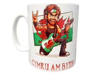 Welsh language guitarist mug