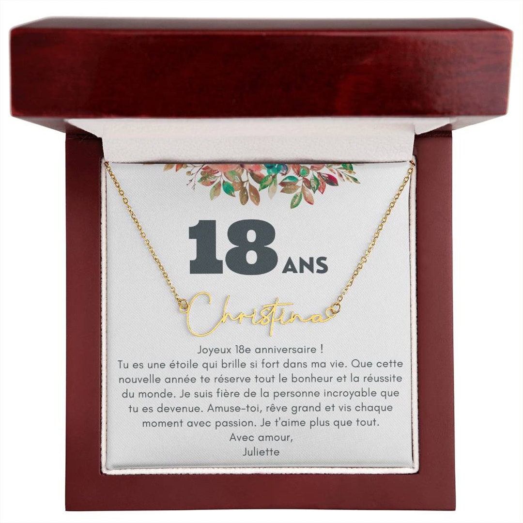 Cadeau 18 Ans Petite Carte Cadeau Pour 18 Ans Fille Cadeau Etsy