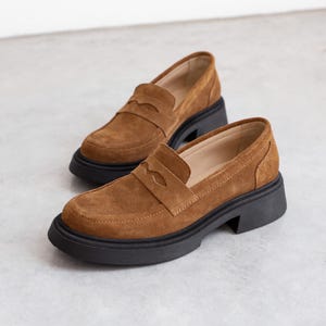 Brown Suede Loafers for Women - Chic and Comfy Footwear