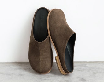 Suede Anatomical Mules: Comfortable Everyday Shoes