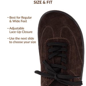 Elegantes zapatillas de ante descalzas: zapatos minimalistas con puntera ancha imagen 18