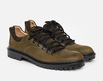 Handmade Genuine Leather Men's Shoes, Work Shoes