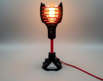 Metal Steampunk Table lamp, Industrial Edisons Light Fixture, Loft Home Decor Lighting "Saurons Tower v2"