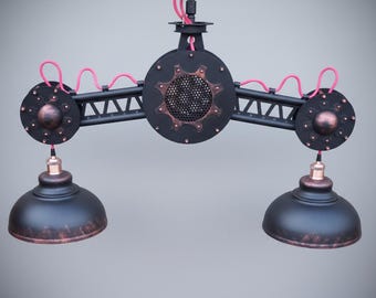 BIG Pendant lighting/ Industrial ceiling light/ loft chandelier steampunk pendant lamp for kitchen island, farmhouse chandeliers, bar light