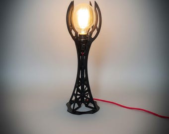 Metal Steampunk Table lamp, Industrial Edisons Light Fixture, Loft Home Decor Lighting "Saurons Tower"