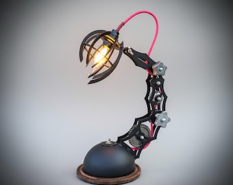 Steampunk Scorpion V2 Metal Table Lamp light fixture /Gift for him