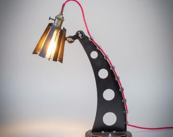 Steampunk  art decor industrial loft metal iron table edison led lamp light fixture