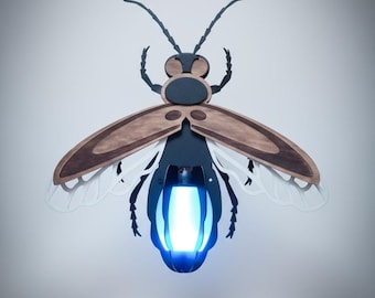 FireFly Insect lantern Lamp/ Beetle Style Light/Bug Themed lamp /kid room light/ Made in Ukraine