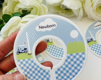 Golf Closet dividers, Mom to be Gift, Nursery organization, Baby shower, Clothing Dividers, Golf theme dividers, Dividers for clothes